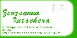 zsuzsanna kutschera business card